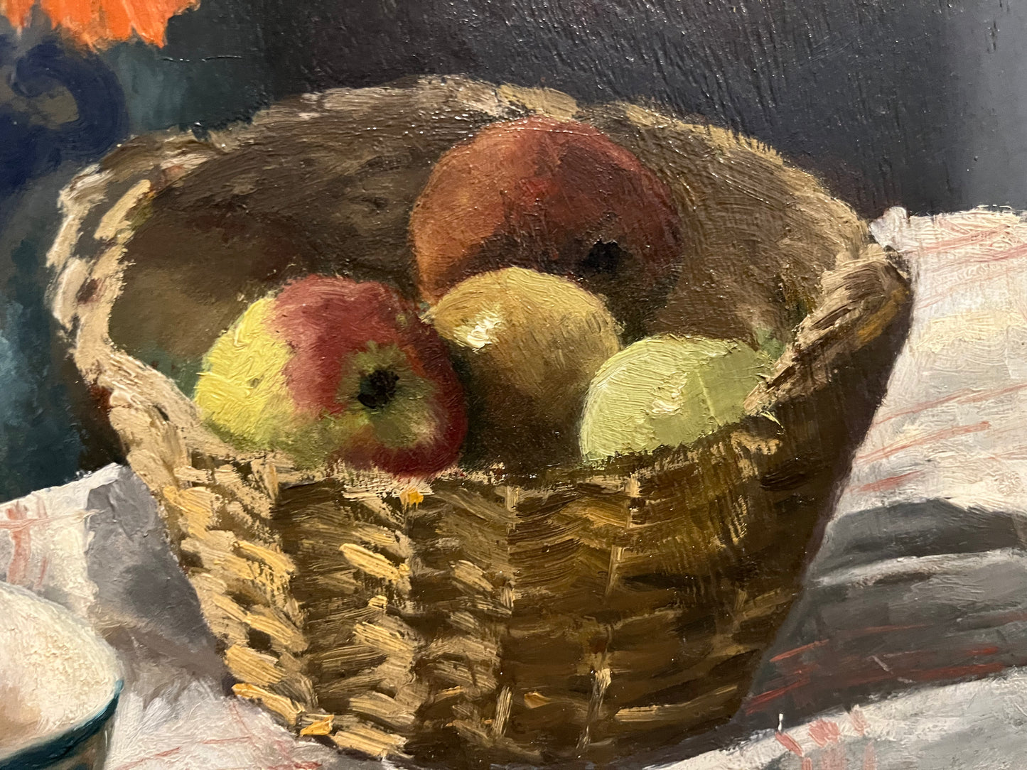 Still Life, Flowers & Apples