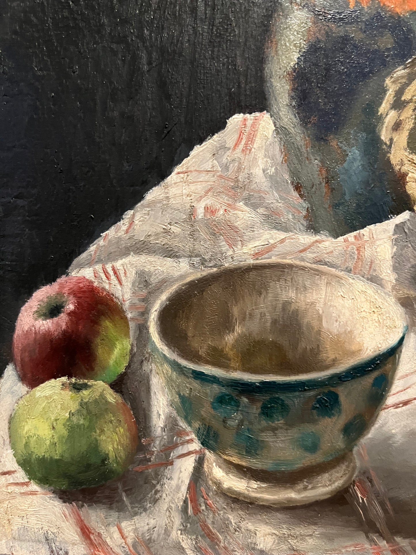 Still Life, Flowers & Apples