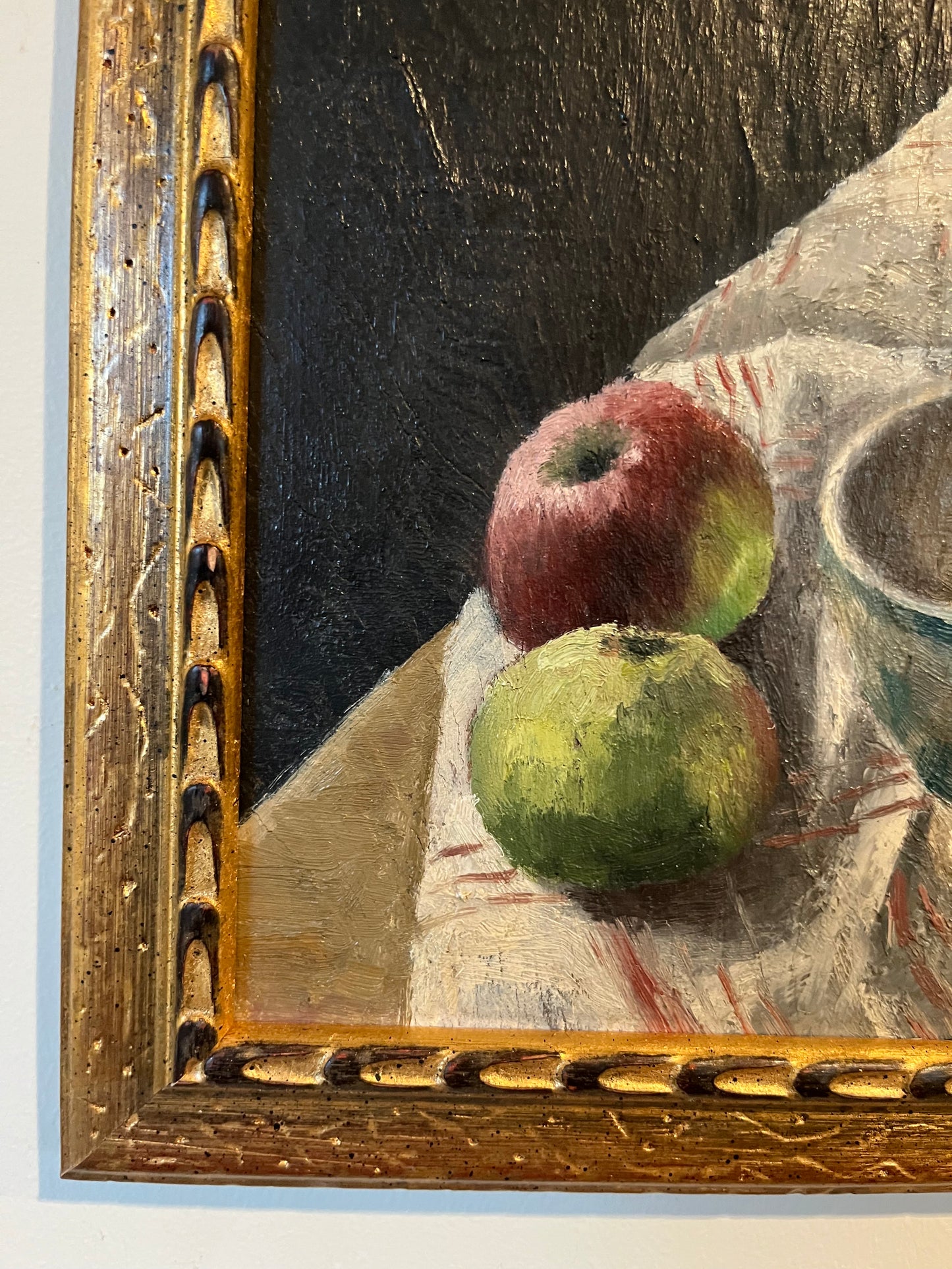 Still Life, Flowers & Apples